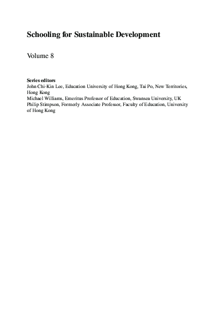(PDF) Schooling for Sustainable Development in Africa
