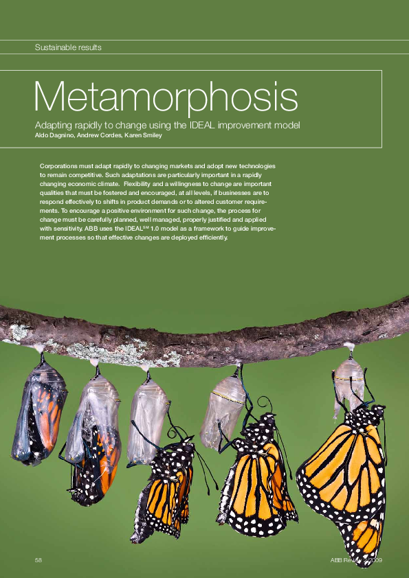(PDF) Metamorphosis Adapting rapidly to change using the IDEAL ...
