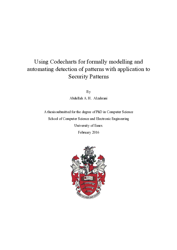 (PDF) Using Codecharts for formally modelling and automating detection ...