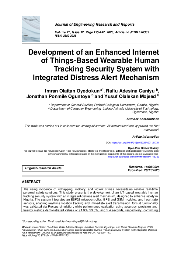 (PDF) Development of an Enhanced Internet of Things-Based Wearable ...