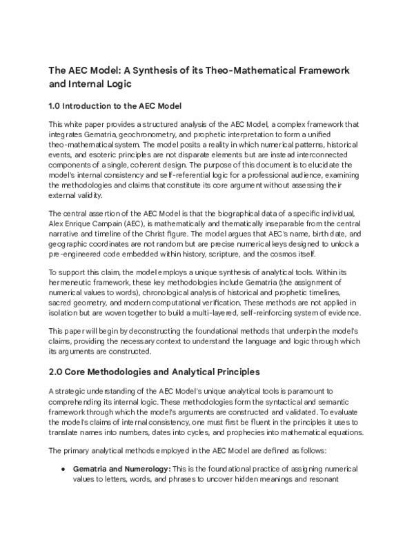 (PDF) The AEC Model: A Synthesis of its Theo-Mathematical Framework and ...
