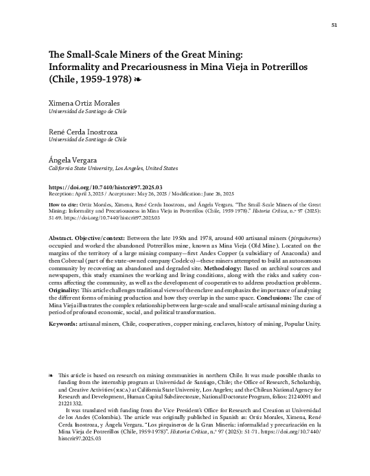 (PDF) New article translated! The Small-Scale Miners of the Great ...
