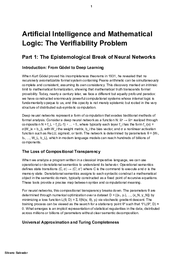 (PDF) Artificial Intelligence and Mathematical Logic: The Verifiability ...