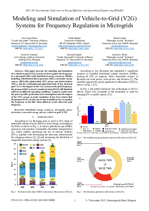 (PDF) Modeling and Simulation of Vehicle-to-Grid (V2G) Systems for ...
