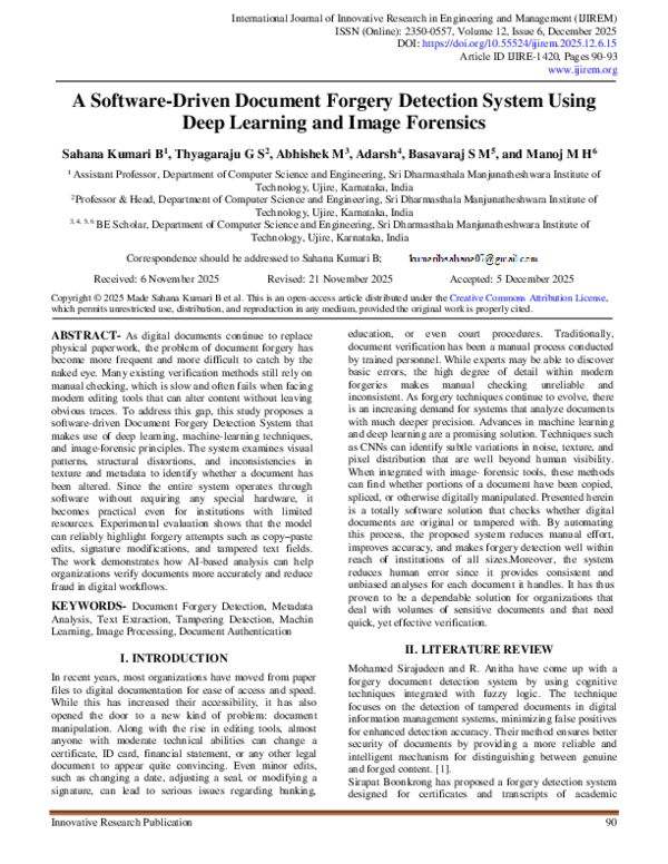 (PDF) A Software-Driven Document Forgery Detection System Using Deep ...