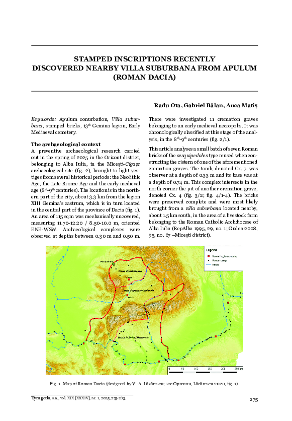 (PDF) STAMPED INSCRIPTIONS RECENTLY DISCOVERED NEARBY VILLA SUBURBANA ...