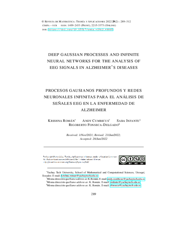 (PDF) Deep Gaussian processes and infinite neural networks for the ...