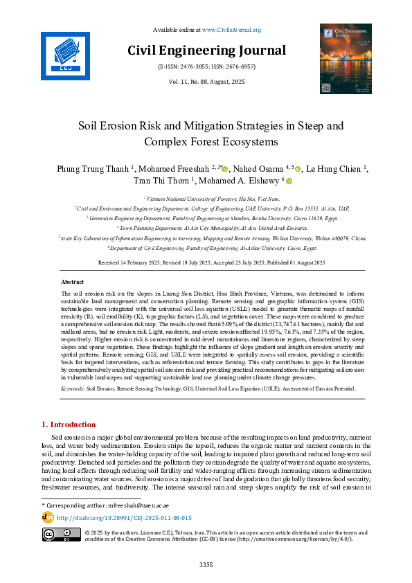 (PDF) Soil Erosion Risk and Mitigation Strategies in Steep and Complex ...