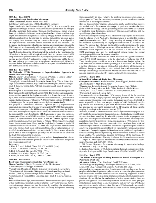 (PDF) A Novel Fast Volumetric Light Sheet Microscopy
