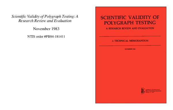 (PDF) Scientific validity of polygraph testing: a research review and ...