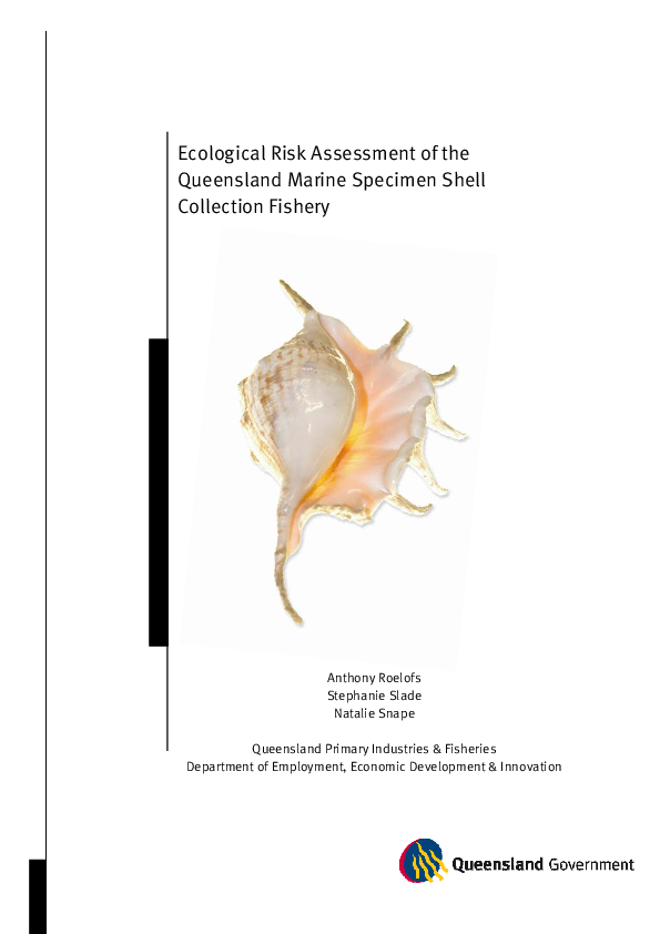 (PDF) Ecological Risk Assessment of the Queensland Marine Specimen ...