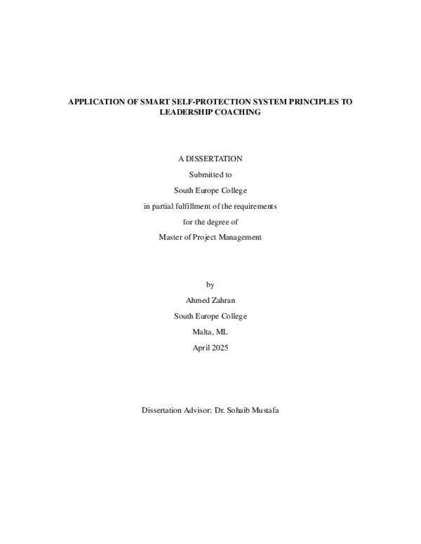 (PDF) APPLICATION OF SMART SELF-PROTECTION SYSTEM PRINCIPLES TO ...