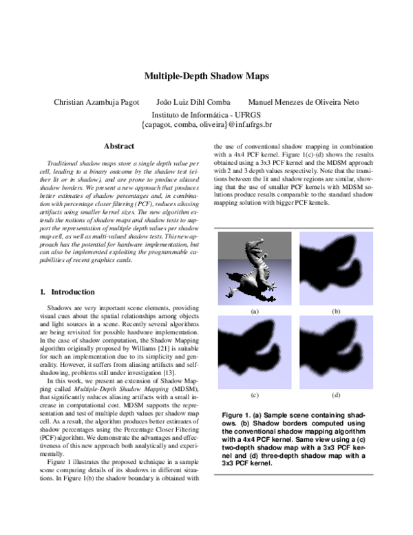 (PDF) Multiple-depth shadow maps