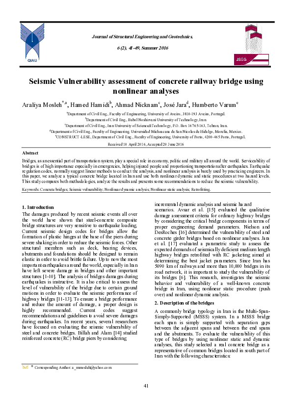 (PDF) Seismic vulnerability assessment of concrete shear wall buildings ...