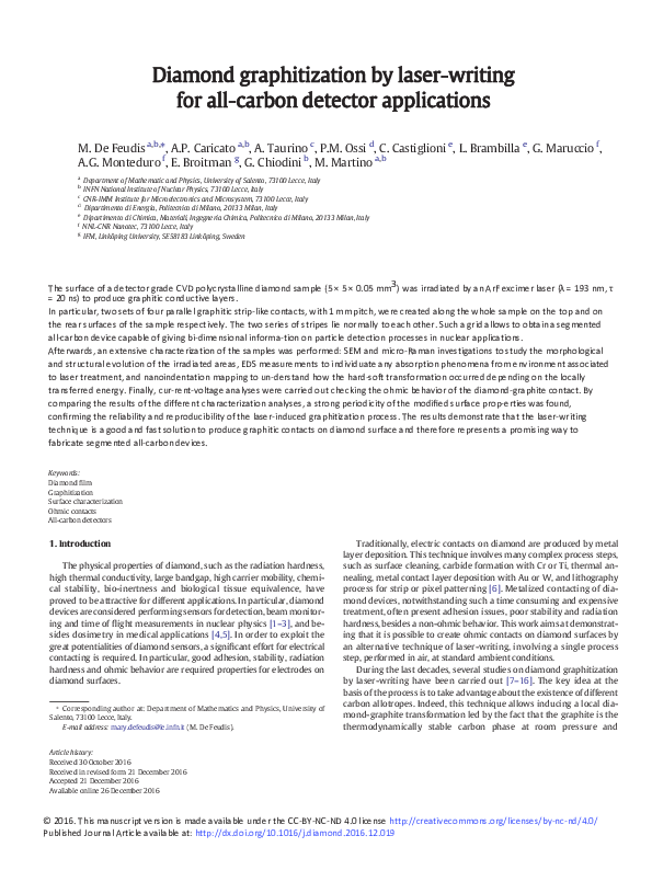 (PDF) Diamond graphitization by laser-writing for all-carbon detector ...