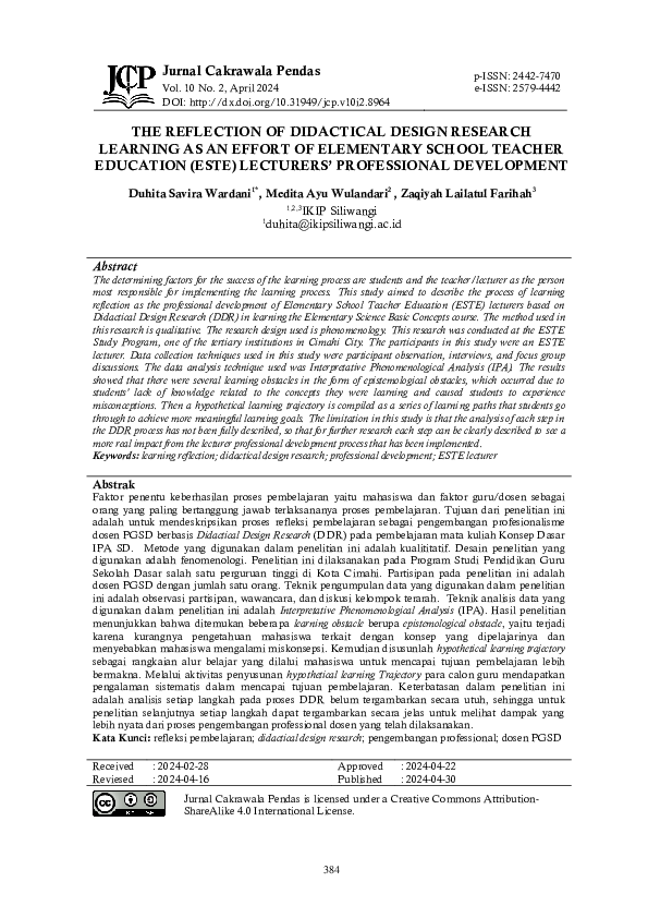 (PDF) The Reflection of Didactical Design Research Learning as an ...