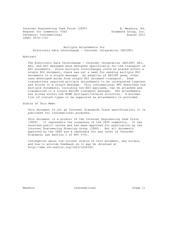 (PDF) Multiple Attachments for Electronic Data Interchange - Internet ...