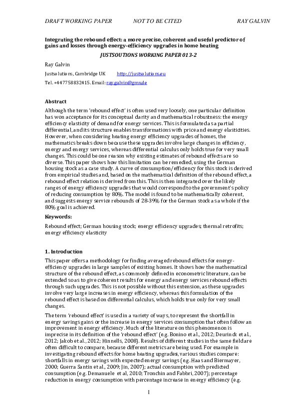 (PDF) Draft Working Paper Not to Be Cited