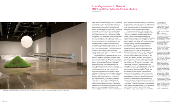 (PDF) From Organization to Network: MIT’s Center for Advanced Visual ...