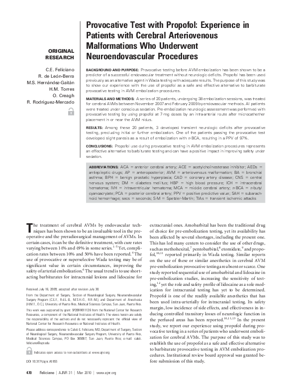 (PDF) Provocative Test with Propofol: Experience in Patients with ...