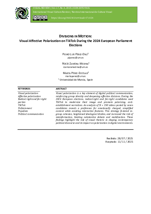 (PDF) Divisions in Motion: Visual Affective Polarization on TikTok ...