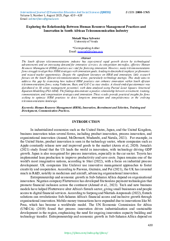 (PDF) Exploring the Relationship Between Human Resource Management ...