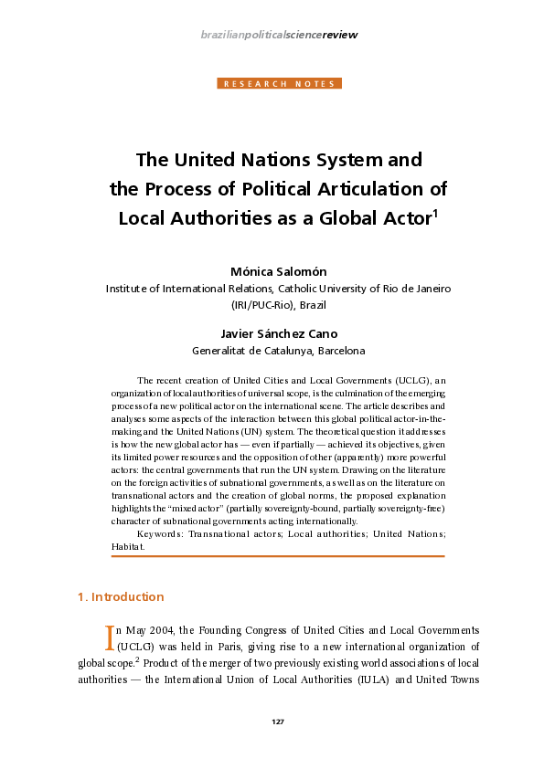(PDF) The United Nations System and the Process of Political ...