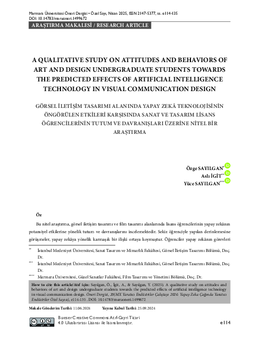 (PDF) A QUALITATIVE STUDY ON ATTITUDES AND BEHAVIORS OF ART AND DESIGN ...