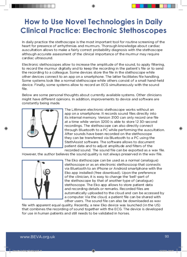 (PDF) How to use novel technologies in daily practice : electronic ...