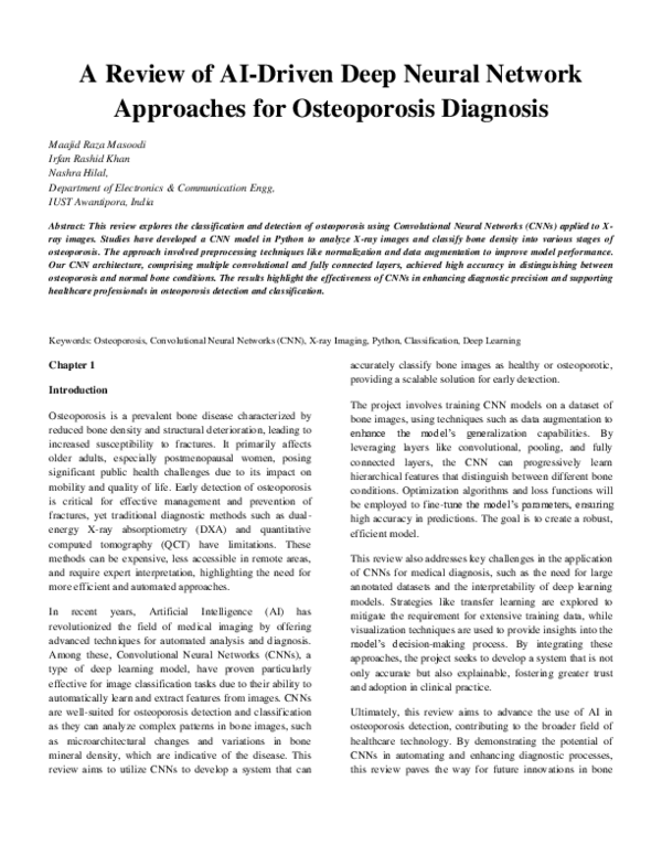(PDF) A Review of AI-Driven Deep Neural Network Approaches for ...