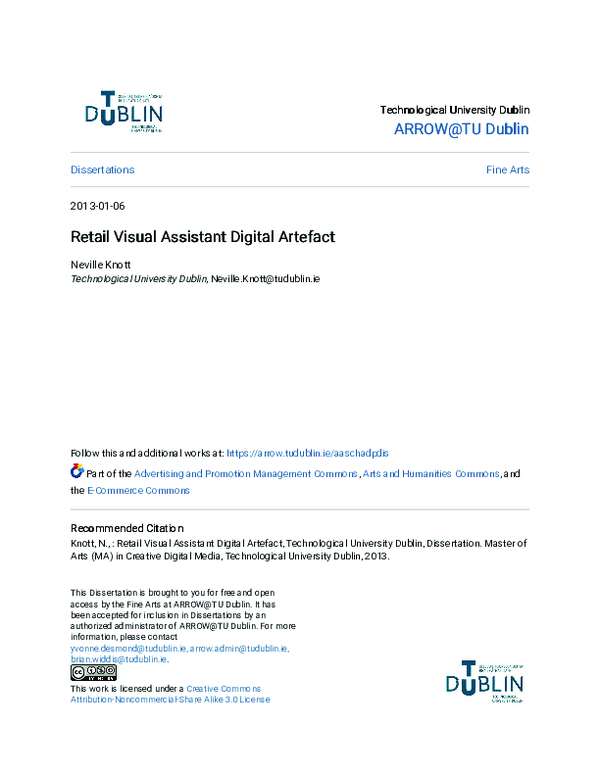 (PDF) Retail Visual Assistant Digital Artefact