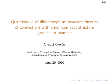 (PDF) Quantization of Diffeomorphism Invariant Theories of Connections ...