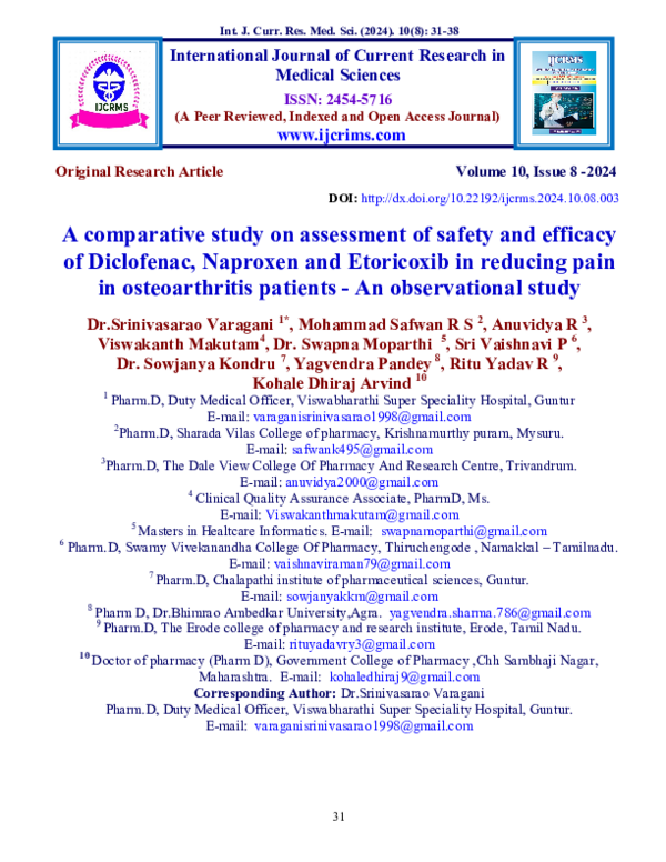 (PDF) A comparative study on assessment of safety and efficacy of ...