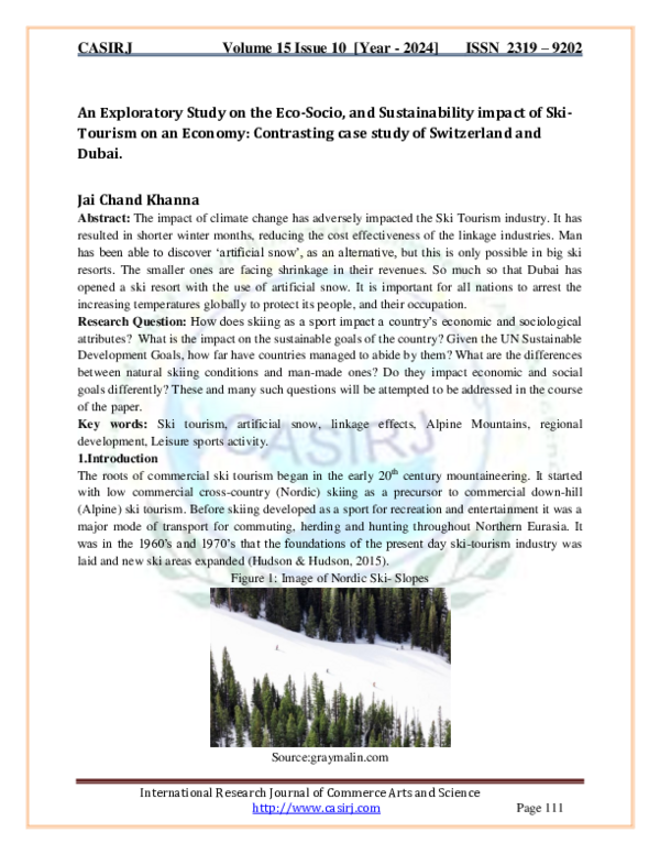 (PDF) An Exploratory Study on the Eco-Socio, and Sustainability impact ...