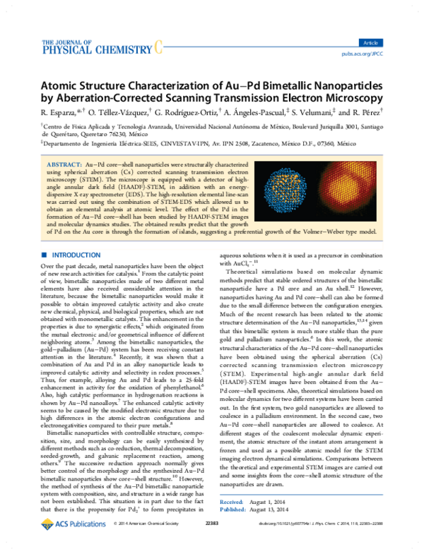 (PDF) Atomic Structure Characterization of Au–Pd Bimetallic ...