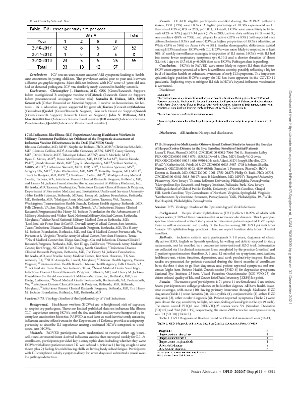 (PDF) 1716. Prospective Multicenter Observational Cohort Study to ...
