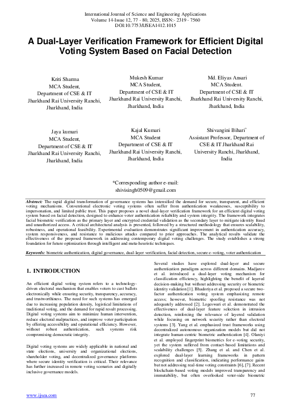 (PDF) A Dual-Layer Verification Framework for Efficient Digital Voting ...