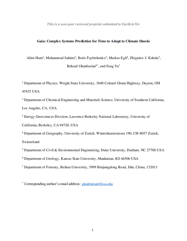 (PDF) Gaia: Complex Systems Prediction for Time to Adapt to Climate Shocks
