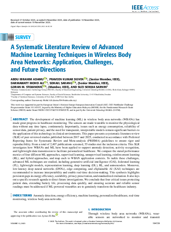(PDF) A Systematic Literature Review of Advanced Machine Learning ...
