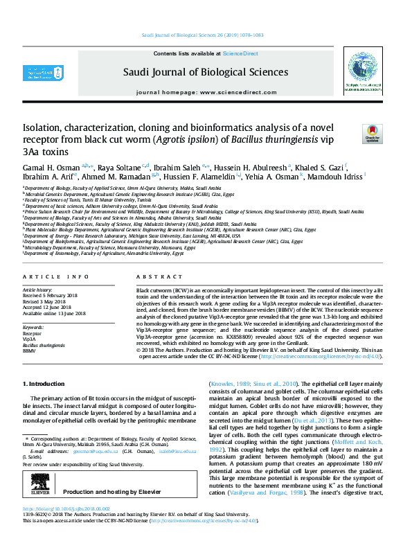 (PDF) Isolation, characterization, cloning and bioinformatics analysis ...