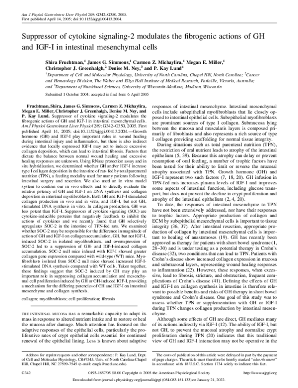 (PDF) Suppressor of cytokine signaling-2 modulates the fibrogenic ...