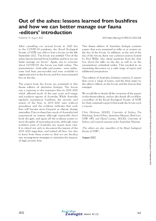 (PDF) Out of the ashes: lessons learned from bushfires and how we can ...