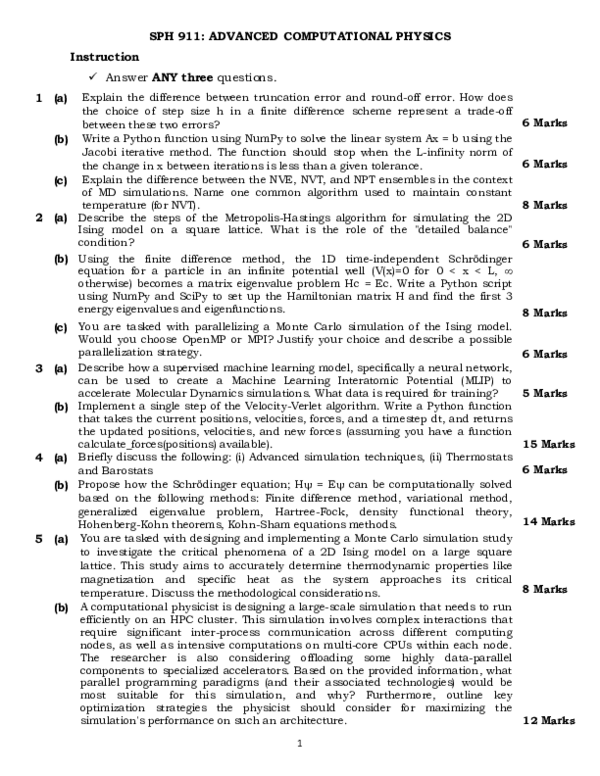 (PDF) ADVANCED COMPUTATIONAL PHYSICS (1)