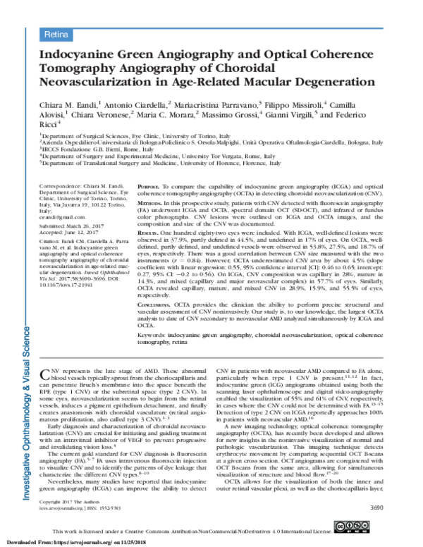 (PDF) Indocyanine Green Angiography and Optical Coherence Tomography ...
