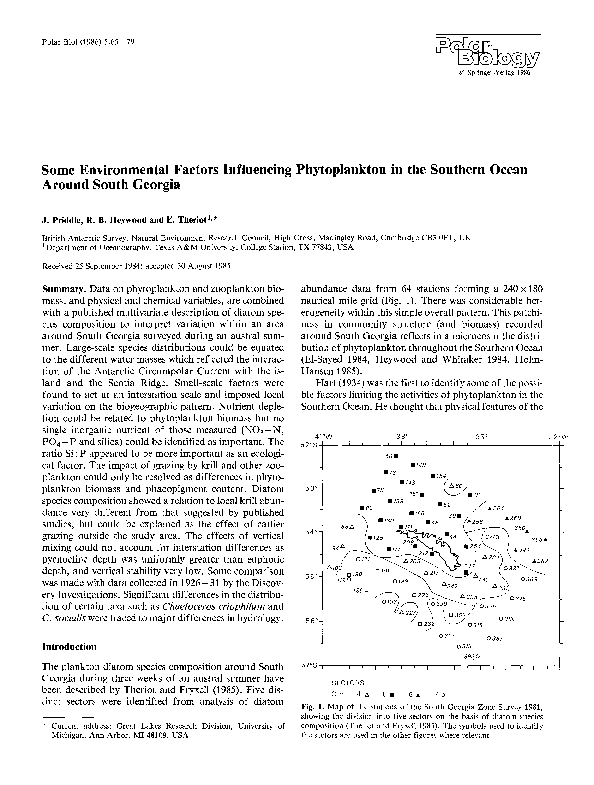 (PDF) Some environmental factors influencing phytoplankton in the ...
