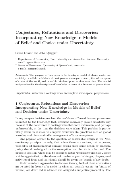 (PDF) Conjectures, Refutations and Discoveries: Incorporating New ...