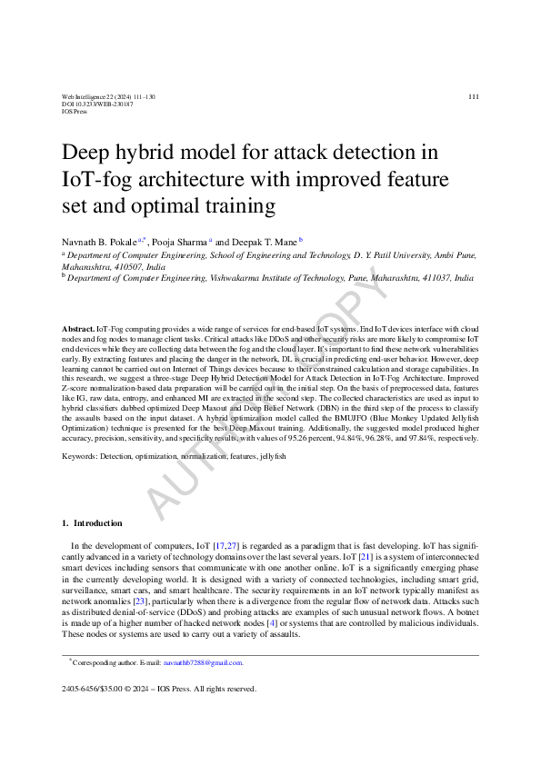 (PDF) Deep hybrid model for attack detection in IoT-fog architecture ...