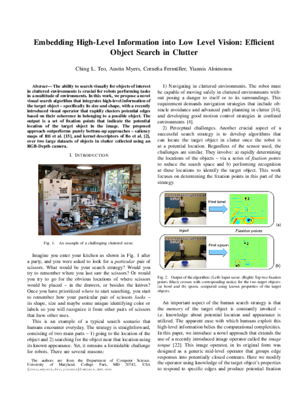 (PDF) Embedding high-level information into low level vision: Efficient ...