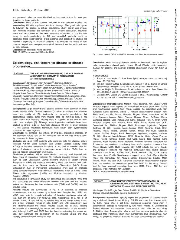 (PDF) SAT0588 Comparative Effectiveness Research in Observational ...