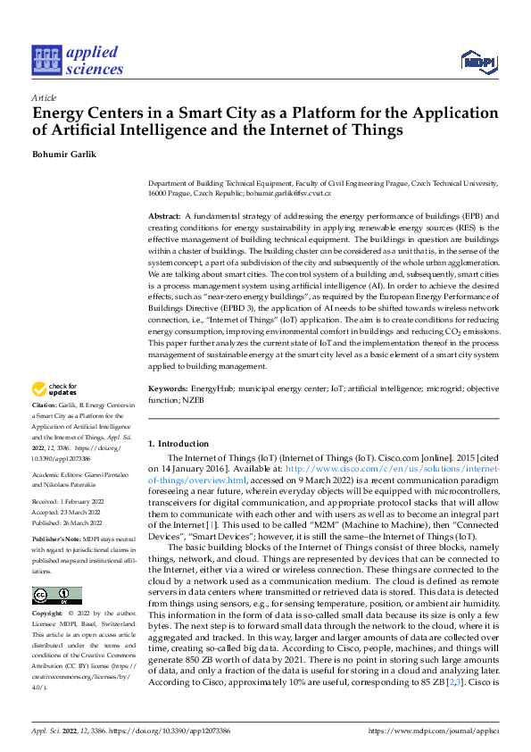 (PDF) Energy Centers in a Smart City as a Platform for the Application ...